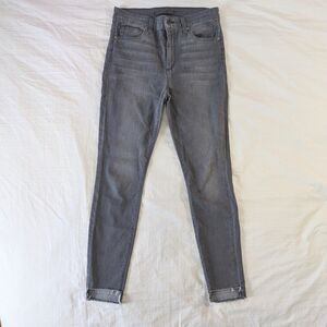 Joe’s Jeans The Lacey High Rise Skinny Fit Raw Hi-Lo Hem Gray Wash Jeans Size 29